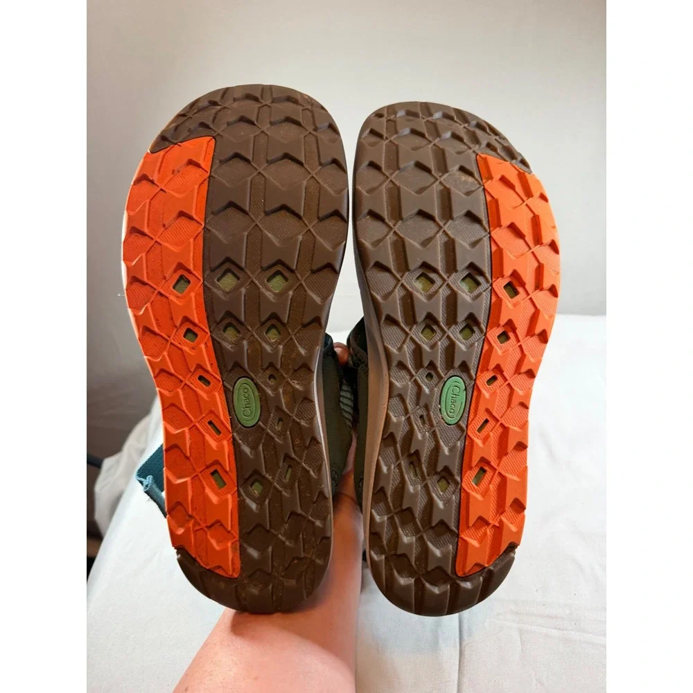 Chaco Odyssey Mens Teal Green Mesh Closed Toe Water Hiking Sandals Shoes